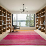 Multi-color and Patterns Sunset Ombre Striped Area Rug