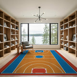 Multi-color and Patterns Basketball Court Area Rug