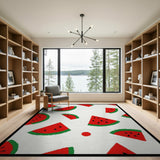 Watermelon Slice Scatter Area Rug