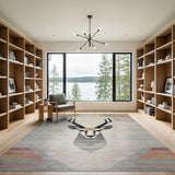 Beige Antelope Head Southwestern Area Rug