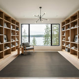 Modern Grey Ombre Dot Grid Area Rug