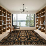 Heritage Tribal Gold Sunburst Area Rug