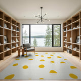 Playful Yellow Egg Tuft Area Rug