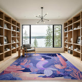 Purple Mermaid Undersea Dream Area Rug