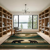 Southwestern Bear Lake Mountain Area Rug