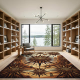 Southwestern Desert Sunburst Rug