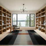 Modern Halftone Cross Geometric Area Rug
