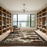 Tribal Brook Trout Area Rug