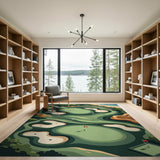 Coastal Golf Course Area Rug