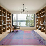 Multi-color and Patterns Geometric Modern Vibrant Multi-Color Geometric Striped Area Rug