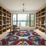 Rainbow Frame Theater Area Rug