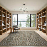 Beige Geometric Heritage Tribal Heritage Tribal Area Rug