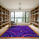 Galactic Swirl Multi-Color Area Rug
