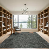 Adorable Grey Cat Shag Rug