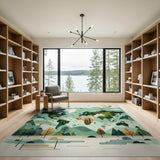 Global Forest World Map Adventure Rug