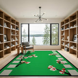 Cherry Blossom Green Area Rug