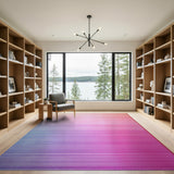 Sunset Ombre Striped Area Rug