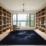 Cosmic Nebula Glow Abstract Area Rug