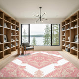 Pink Floral Vintage No. 25 Area Rug
