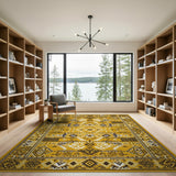 Mustard Yellow Heritage Tribal Area Rug