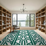 Heritage Tribal Emerald Green Heritage Tribal Area Rug