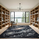 Cosmic Galaxy Stars Nebula Area Rug