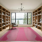 Hot Pink Reptile Scale Area Rug