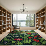 English Cottage Wildflower Garden Rug