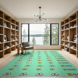 Playful Cartoon Duck Silence Area Rug