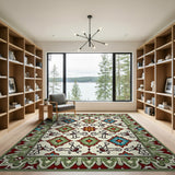 Ornate Multi-Color Persian Geometric Area Rug