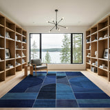 Indigo Arch Geometric Modern Area Rug