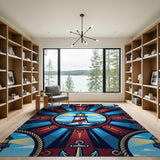 Nautical Lighthouse Anchor Coastal Rug