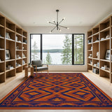 ODIKA Orange Southwestern Area Rug