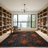 Antique Moroccan Trellis Area Rug