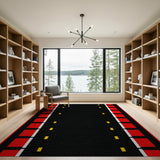 Retro Film Reel Road Area Rug