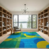 Vibrant Geometric Abstract Multi-color and Patterns Area Rug