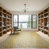 Gold Cheetah Spot Area Rug
