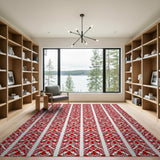 Heritage Tribal Bold Red Heritage Tribal Area Rug