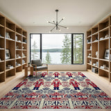 Nutcracker Soldier Holiday Pattern Area Rug