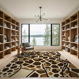 Giraffe Geometric Spots Area Rug
