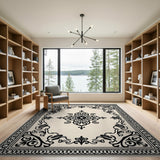 Traditional Persian Elegant Beige Persian Medallion Area Rug