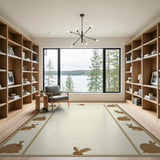 Charming Bunny Border Area Rug