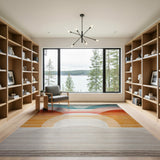 Vibrant Arched Sunset Area Rug