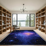 Cosmic Nebula Galaxy Abstract Area Rug