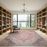 Blush Pink Persian Area Rug