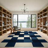 Navy Buffalo Plaid Area Rug