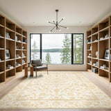 Beige Floral Vintage No. 6 Area Rug