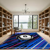 Swirling 8-Ball Geometric Area Rug