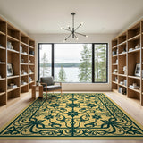 Ornate Persian Floral Area Rug