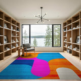 Vibrant Geometric Multi-Color No. 20 Area Rug